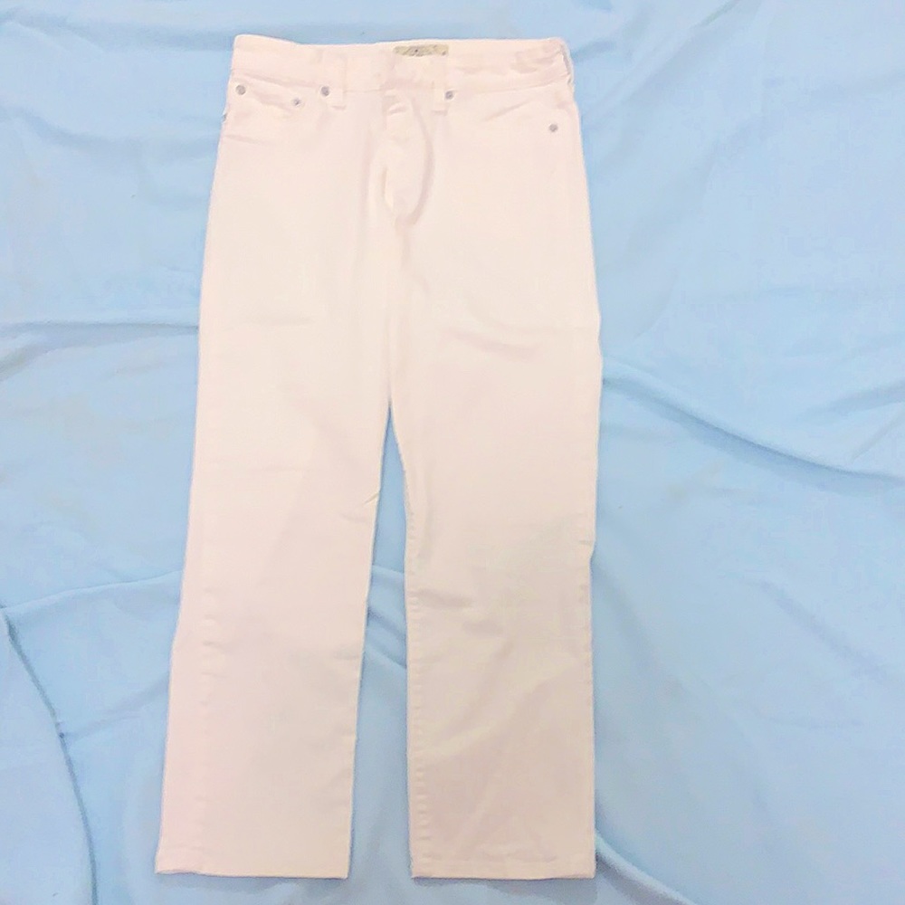Lucky Brand white cropped jeans. Sz 6/28
